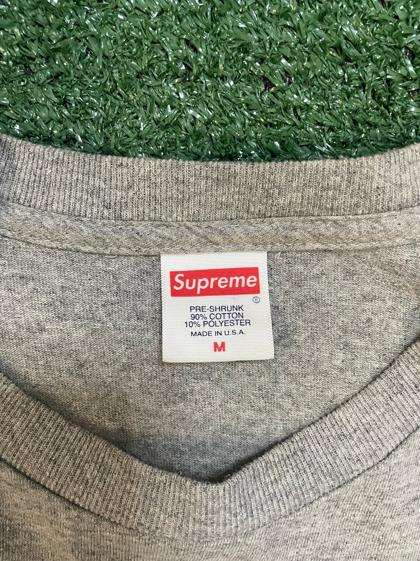 Supreme Nan Goldin Kim heather grey tee