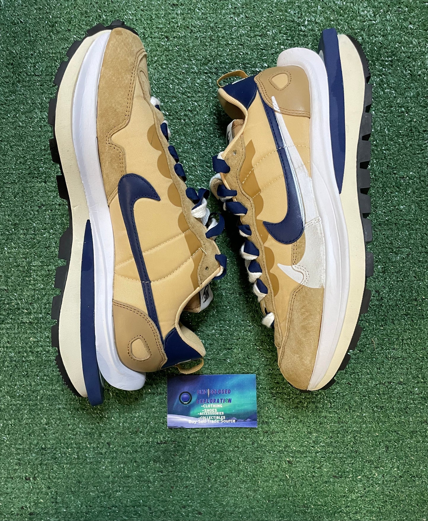 Nike Sacai vaporwaffle sesame blue void size 10men/11.5women