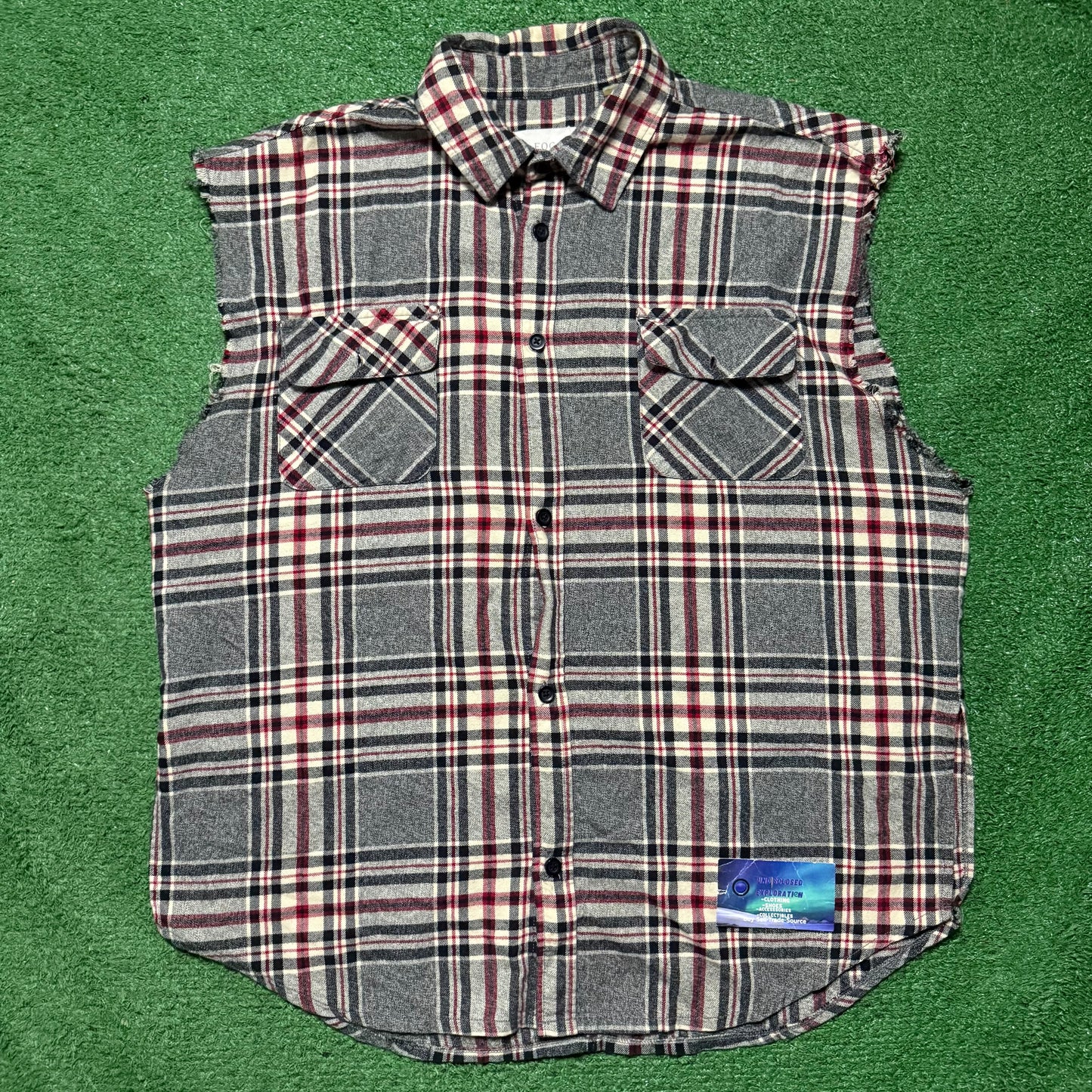 Fear of God Essentials Sleeveless Flannel Shirt
