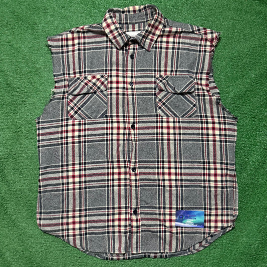 Fear of God Essentials Sleeveless Flannel Shirt