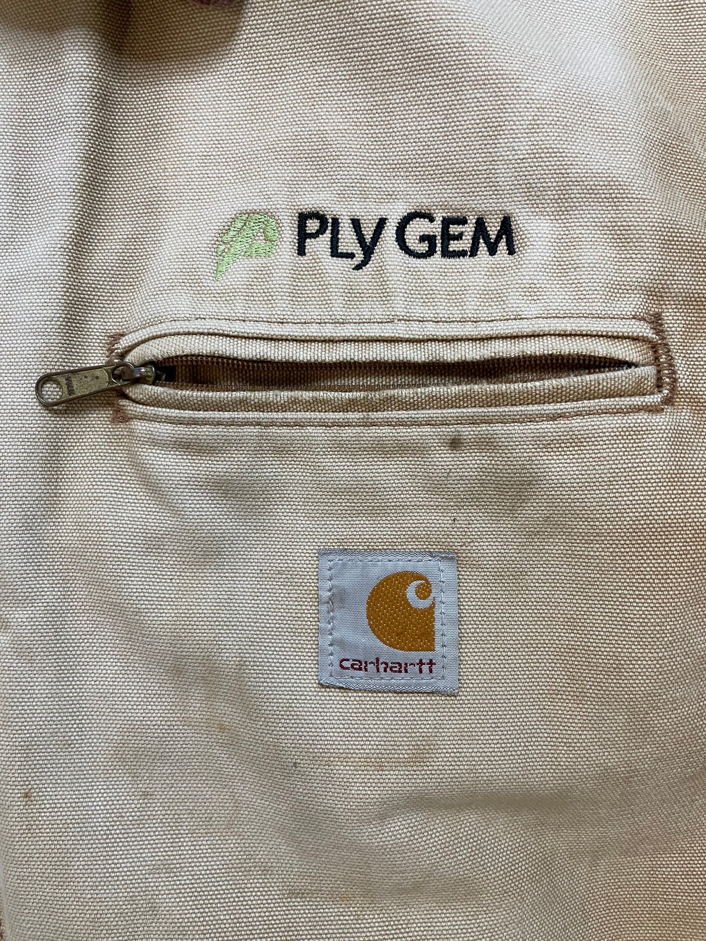 Vintage 2000s Carhartt beige Detroit jacket