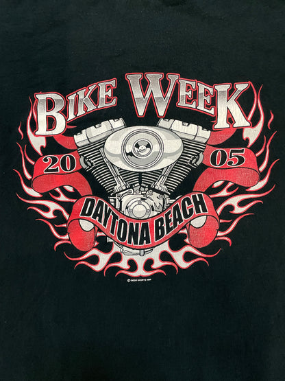 Vintage 2000s Flames Bike Week Daytona Beach longsleeve