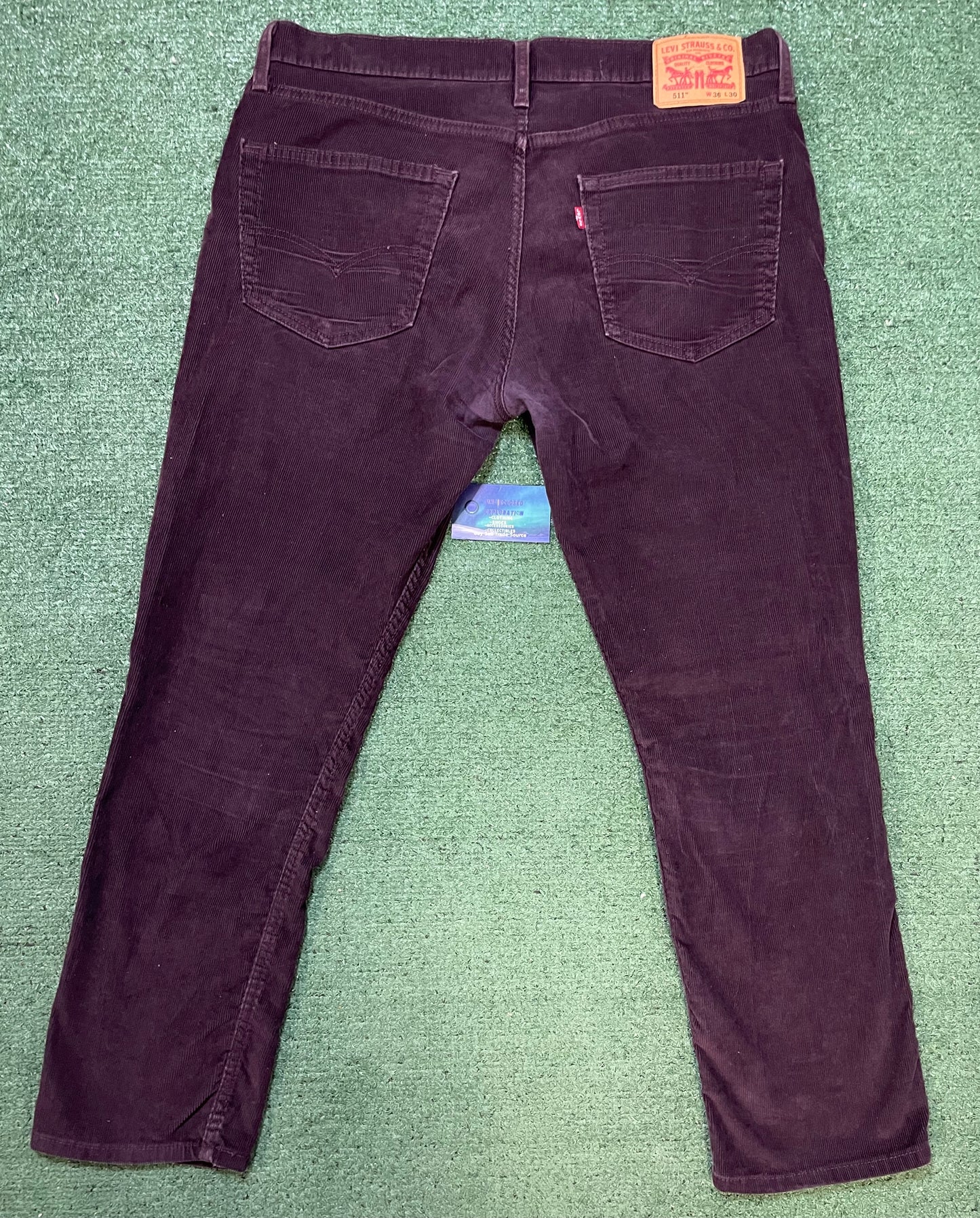 Levi 517 purple corduroy jeans
