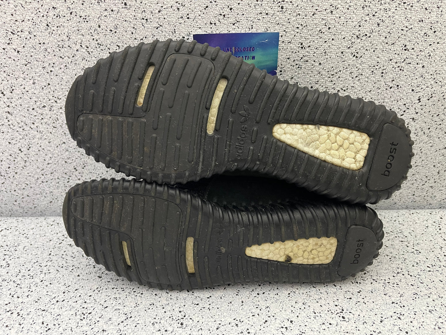 Yeezy 350 Pirate Black 2016 11.5 Men/13 Women “Preowned”