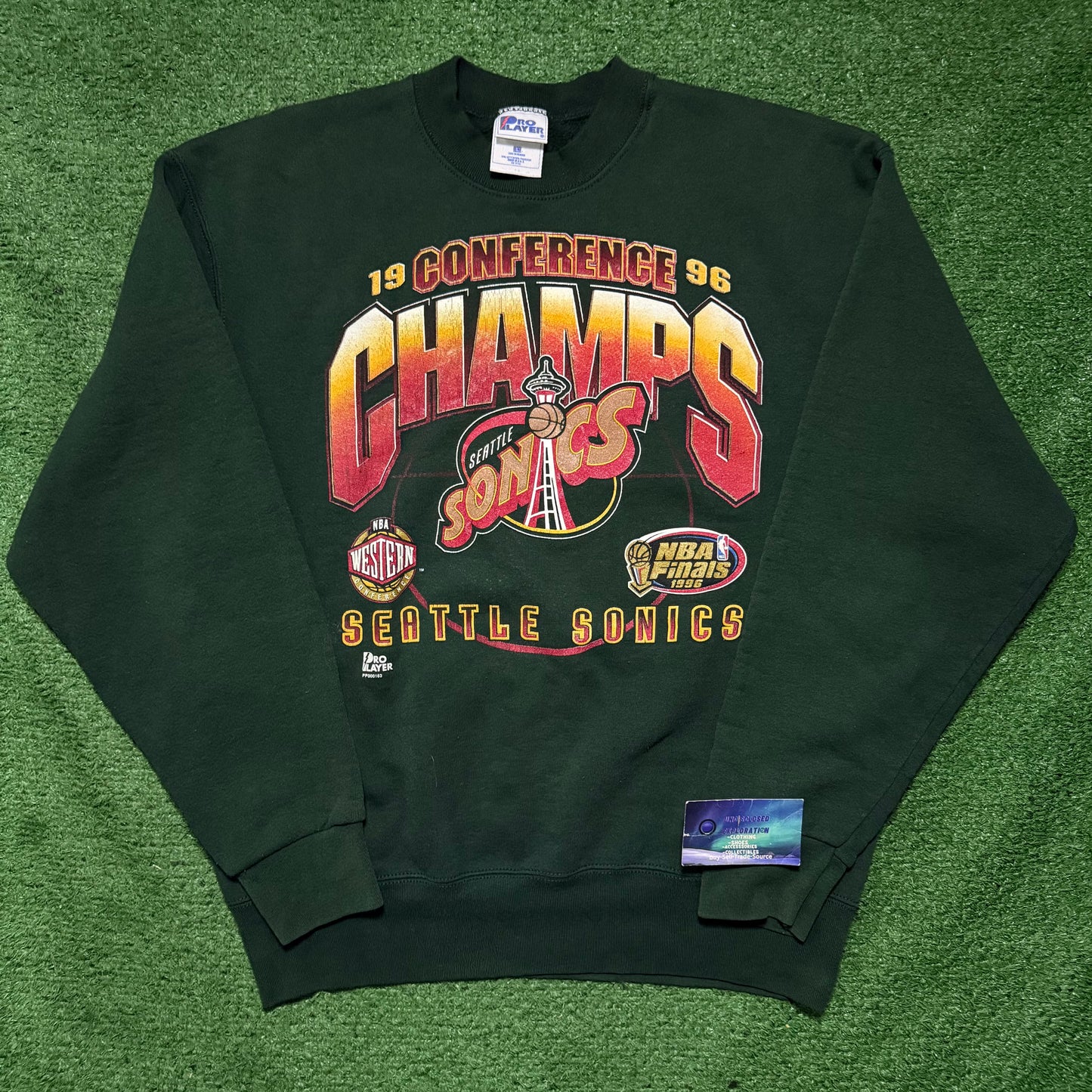 Vintage Seattle SuperSonics Western Conference Champs 1996 Crewneck