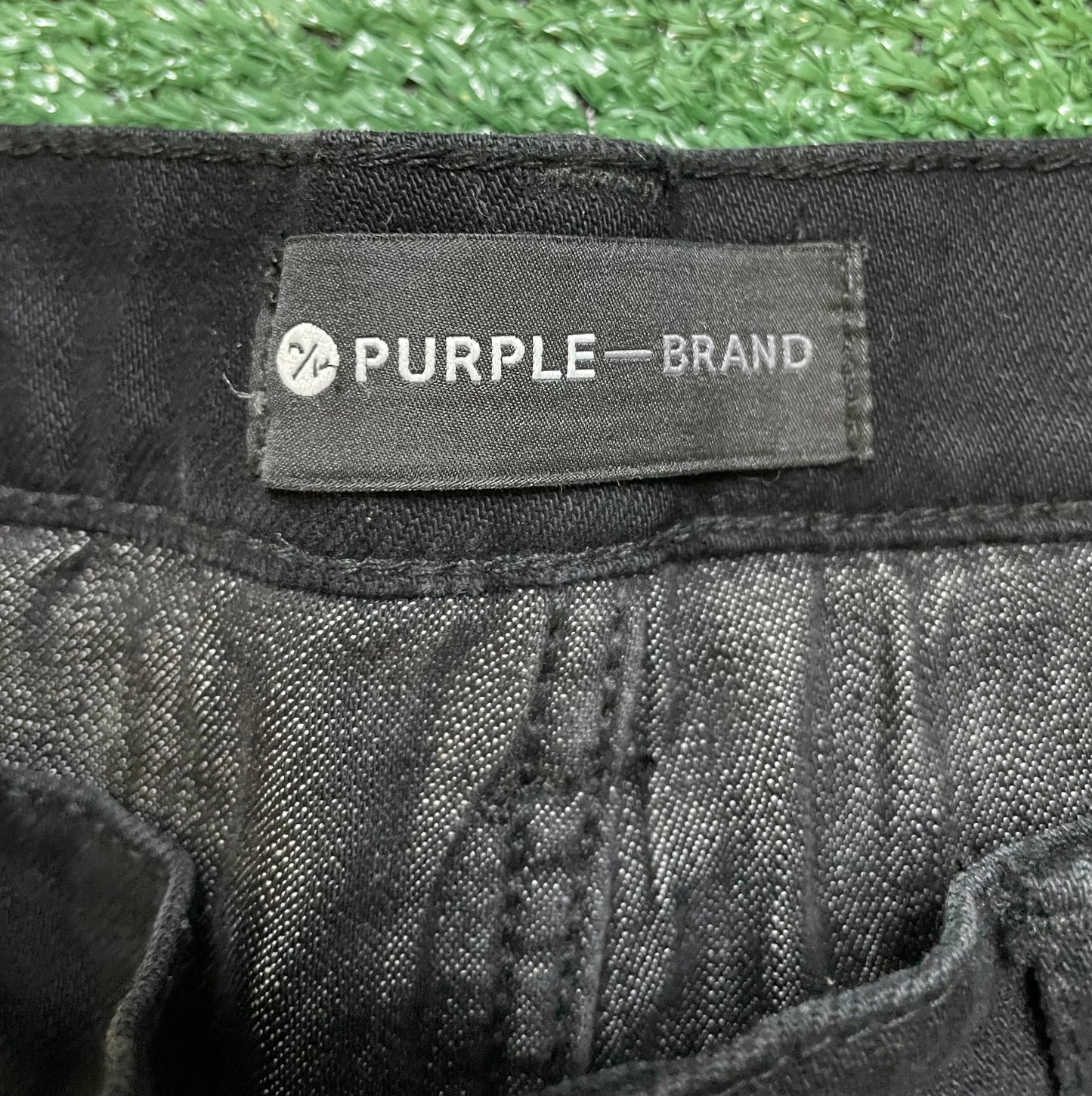 Purple brand punch p black denim jeans