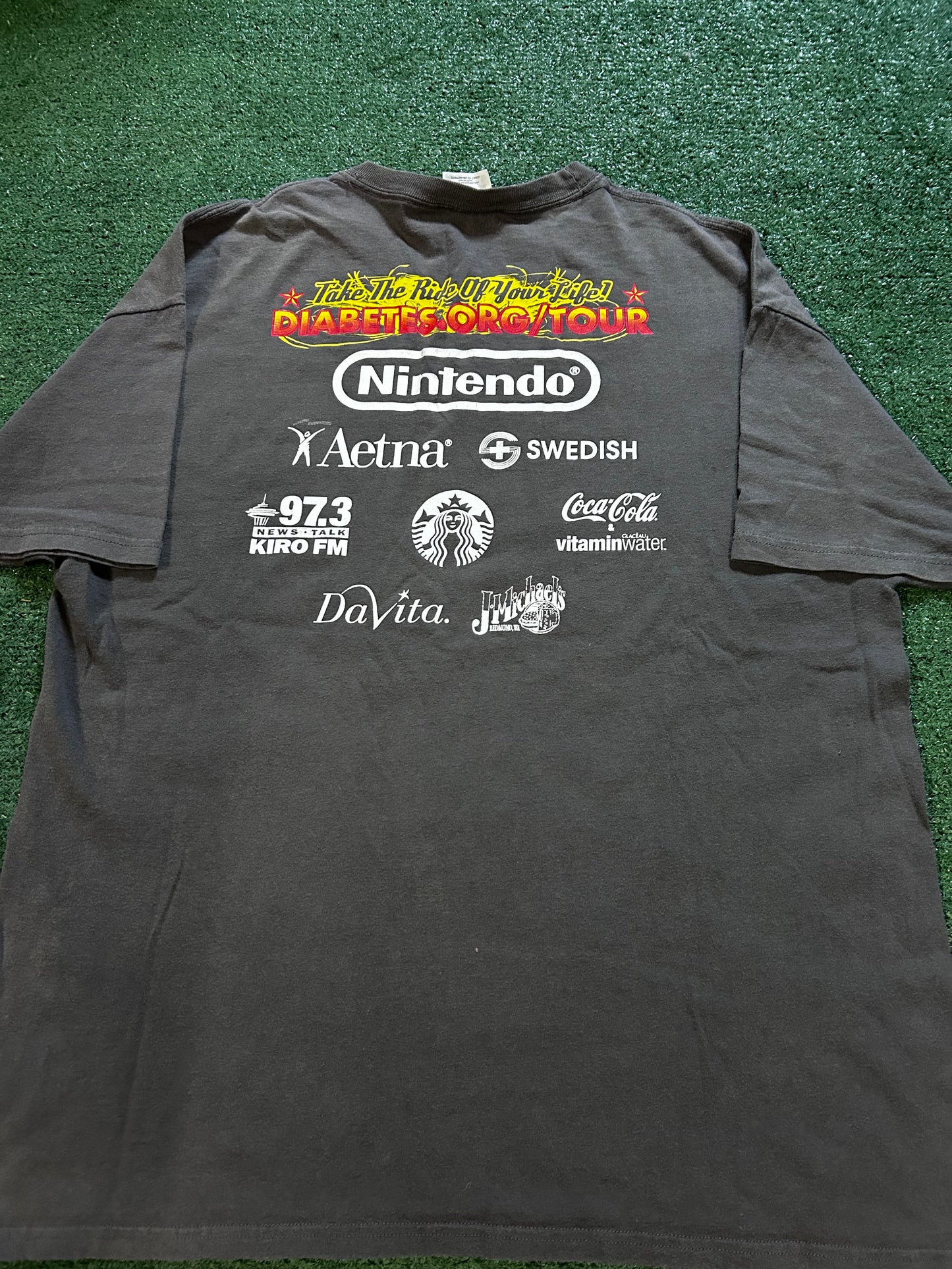 Vintage tour de cure grey tee