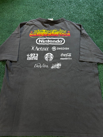 Vintage tour de cure grey tee