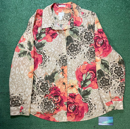 Chico’s floral button up