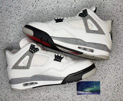 Jordan 4 White Cement 10 Men/11.5 Women “Preowned”