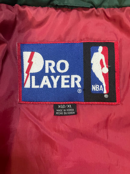 Vintage 1990s Seattle Sonics pro player puffer jacket
