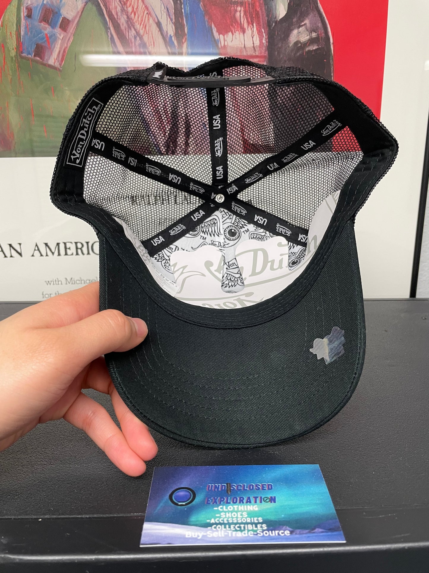 Von Dutch black and white hat