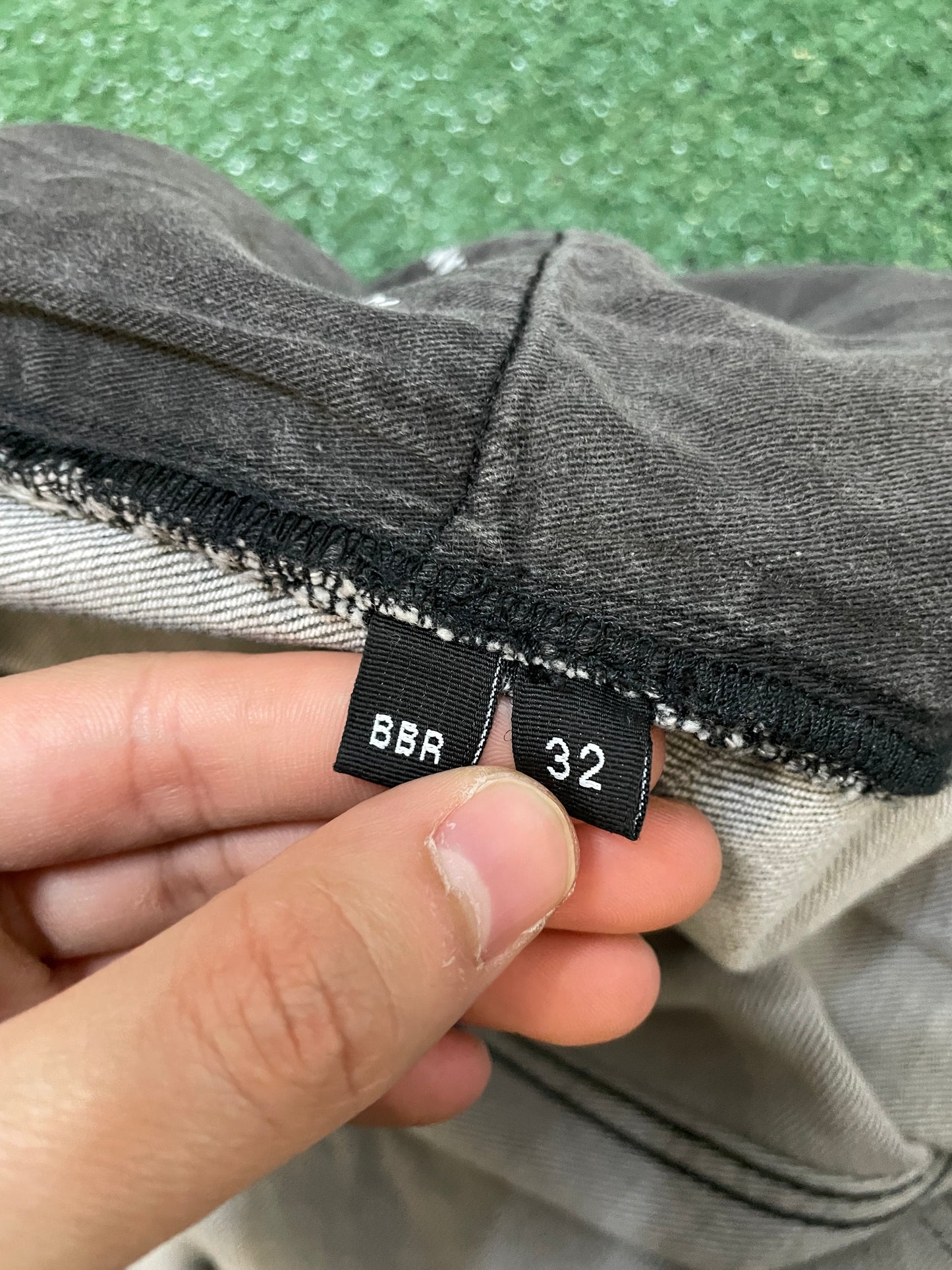 Purple Brand Bleached black raw jeans