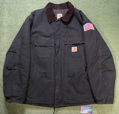 vintage Carhartt C03 Firm Duck Arctic-Lined Traditional Harley Davidson Coat