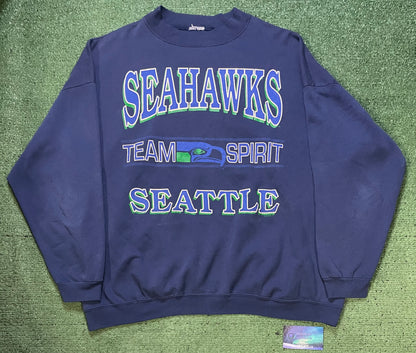Vintage 1990s Seattle Seahawks Team Spirit Crewneck