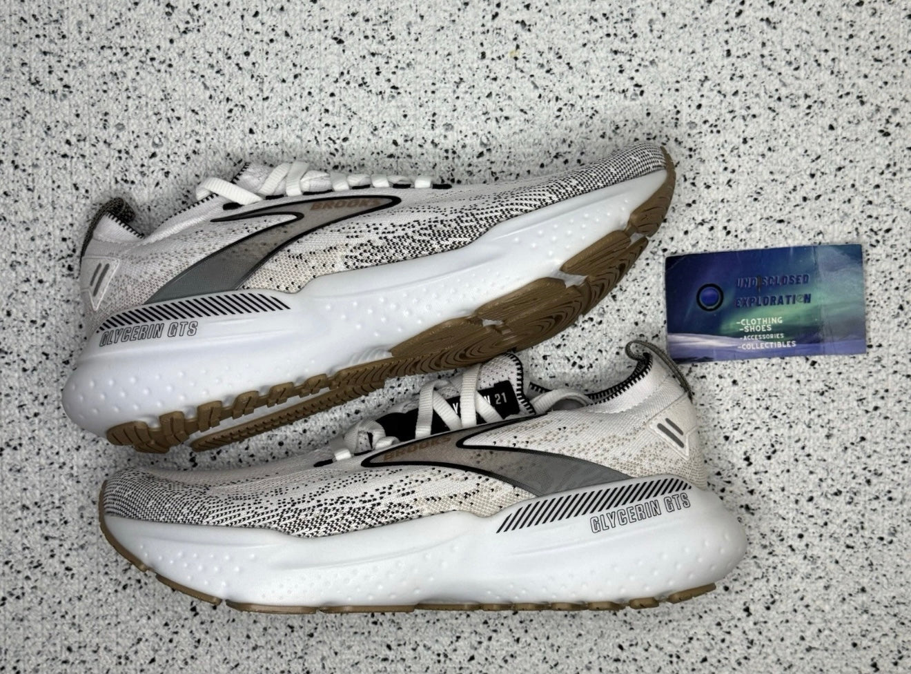 Brooks Glycerin Stealthfit GTS 21 White Grey Black