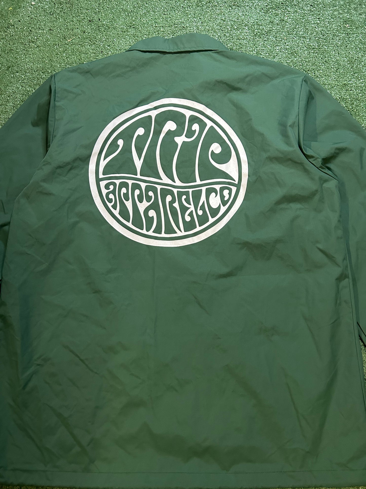 The Trip Psych green coach jacket