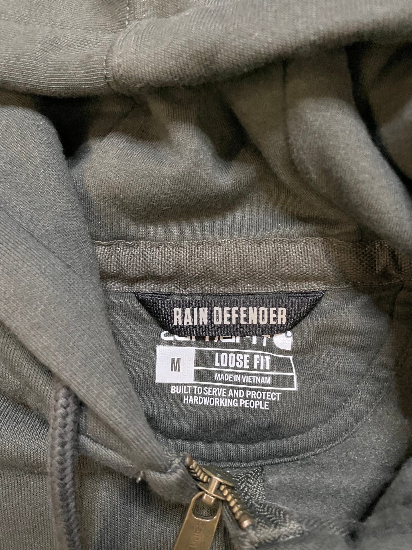 Carhartt grey rain defender hoodie