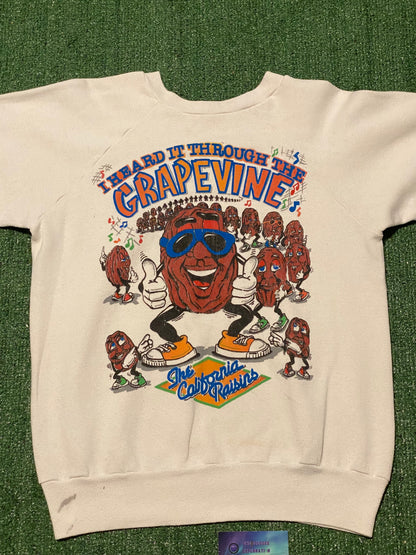 Vintage California Raisins I heard through the grapevine crew neck