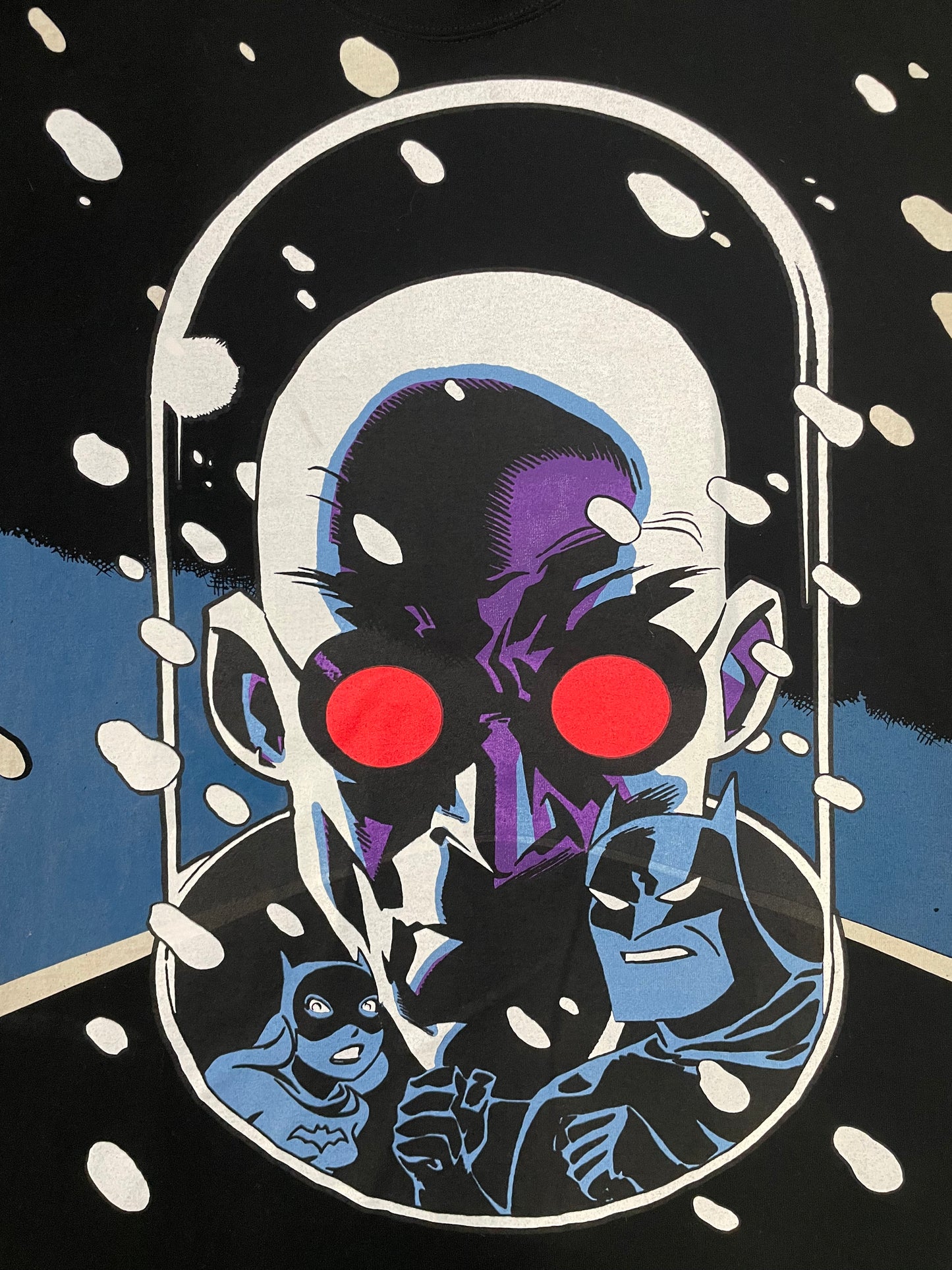Mask and diguise Mr freeze Batman animated series animated all over print tee