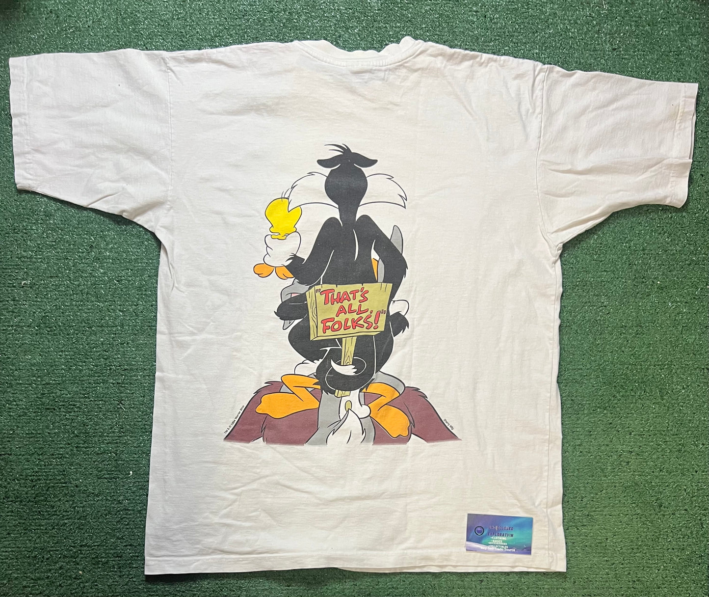vintage 1990s Warner Bros Looney Tunes Washington tee