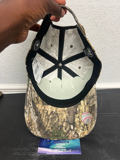 New York Yankees real tree camo hat