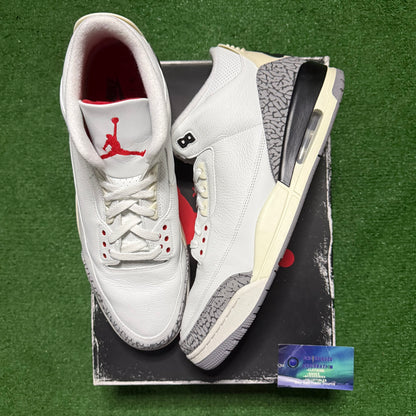 Jordan 3 White Cement 16 Men “Preowned”