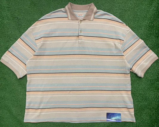 Kapital Striped Short Sleeve Polo