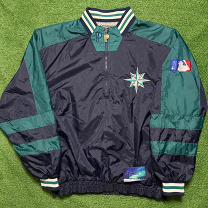 Vintage Seattle Mariners Reversible Pullover Windbreaker