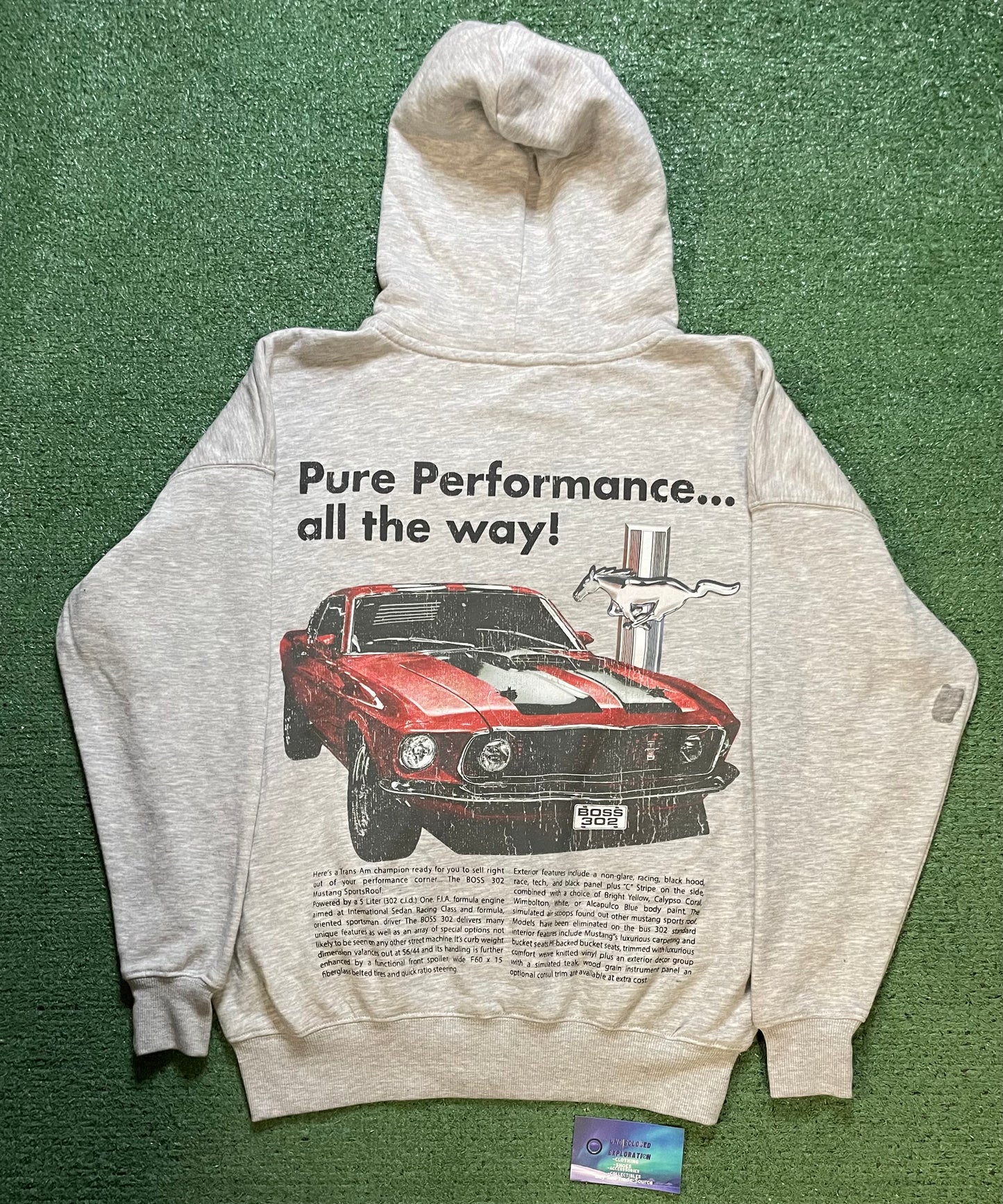 Ford Mustang Boss 302 zip up hoodie