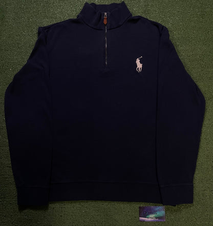 Vintage Polo Ralph Lauren navy quarter zip