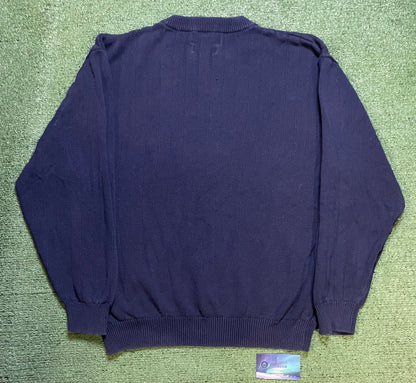 Vintage 1990s Hathaway Sport navy knit crewneck