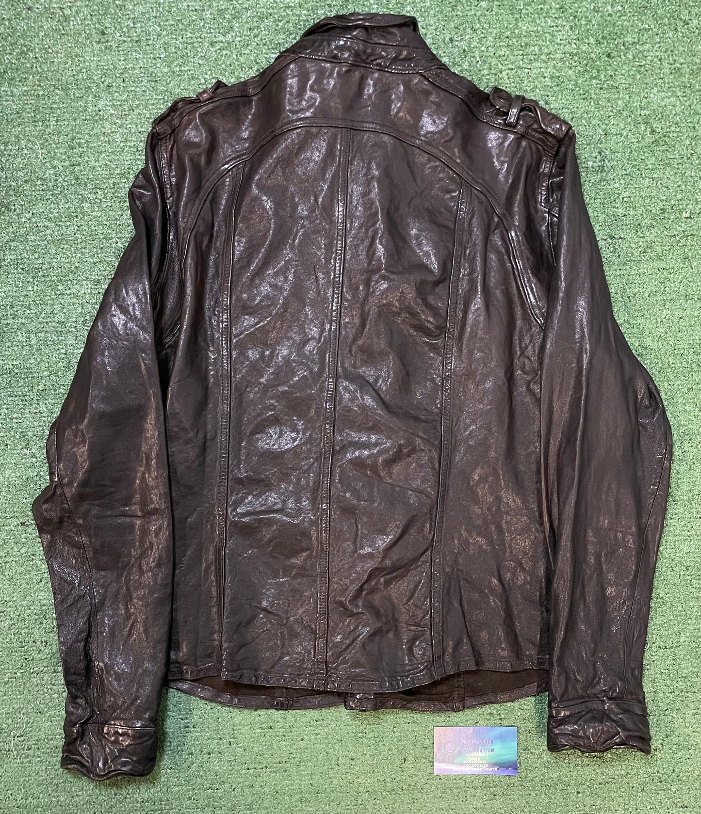 All Saints McKay leather shirt