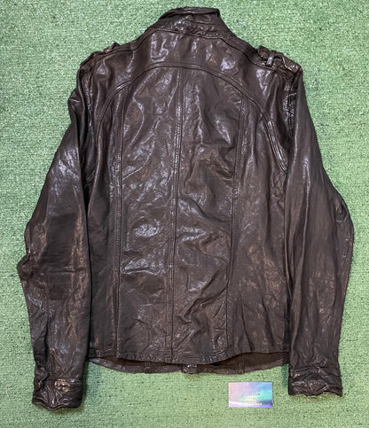 All Saints McKay leather shirt