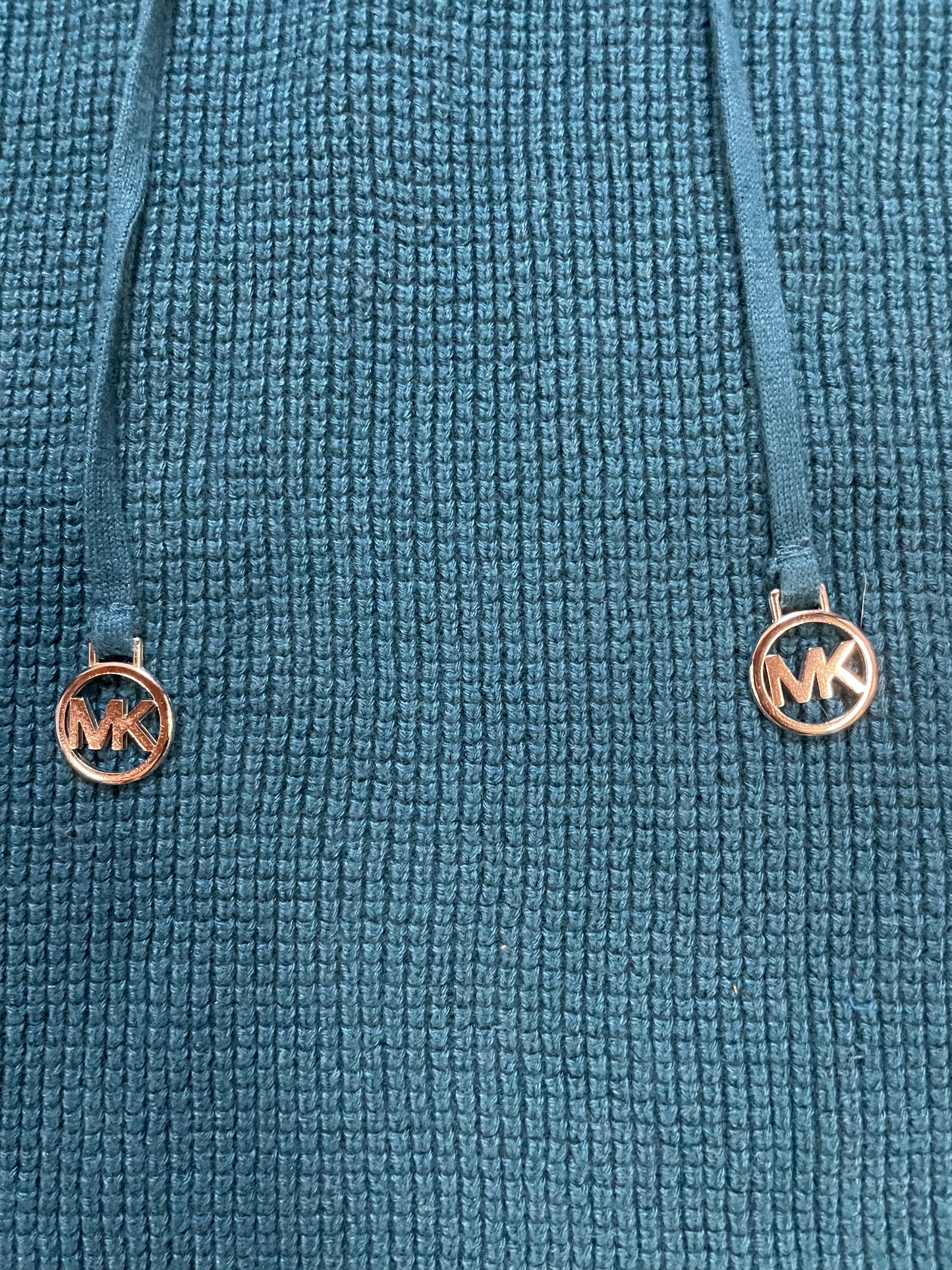 Micheal Kors blue waffle knit hoodie
