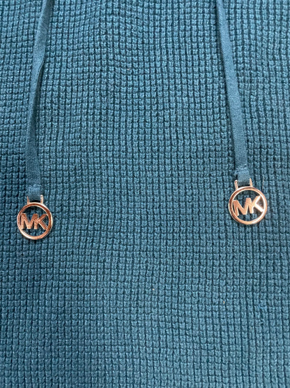 Micheal Kors blue waffle knit hoodie