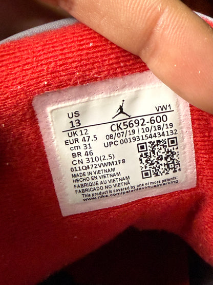 Jordan 3 Red Cement Unite 13 Men/14.5 Women “Preowned”