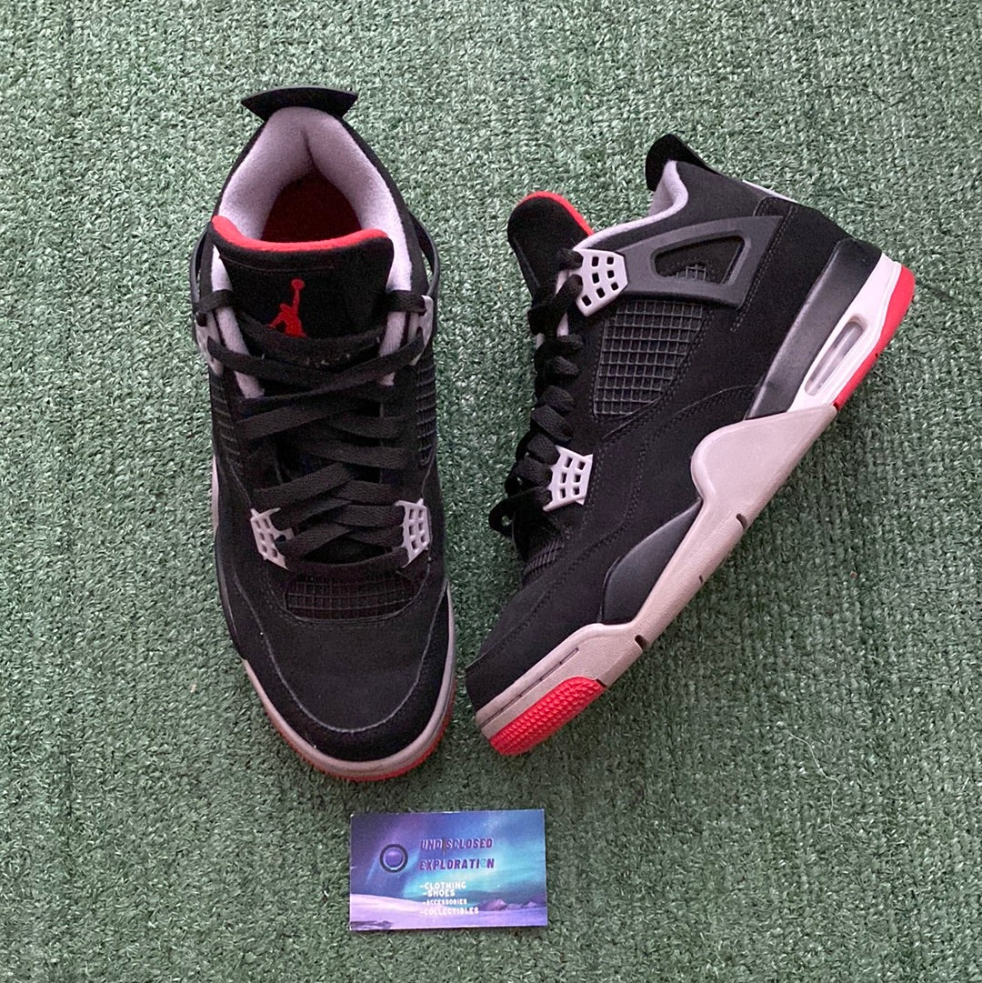 Jordan Retro 4 “Bred” 2019 size 8.5men/10women