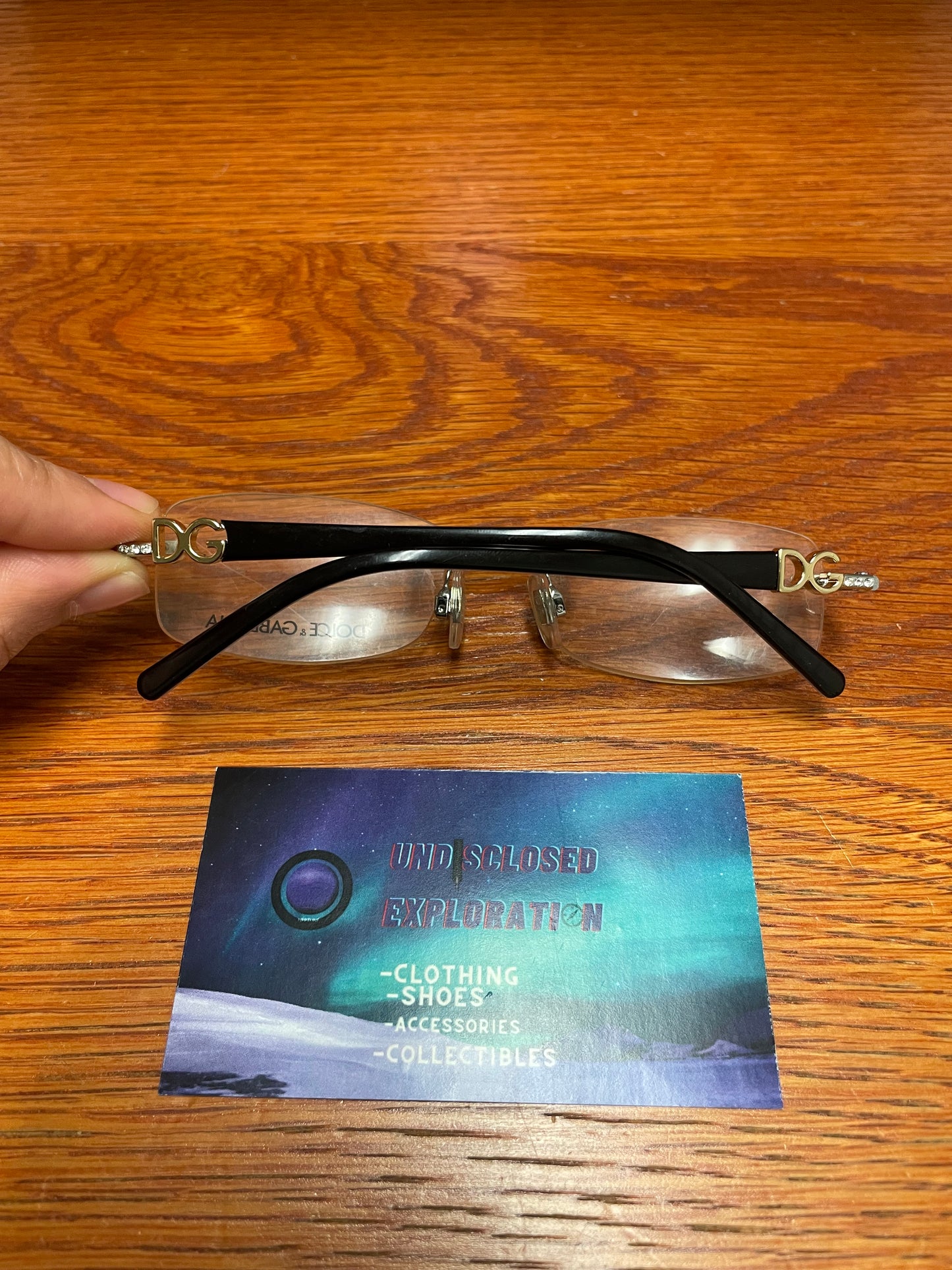 Dolce & Gabanna DG 1150 black and gold glasses