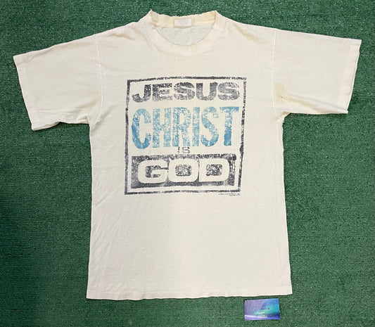 Vintage 1990s Jesus is Christ God tee