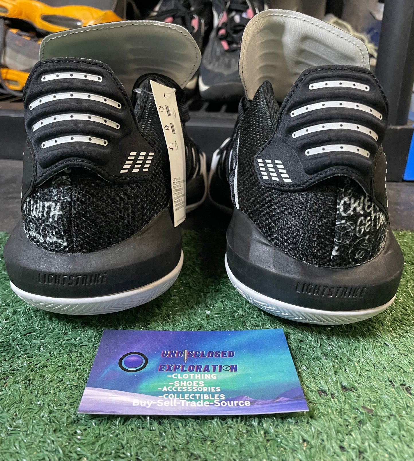 Adidas dame 6 black white hecklers