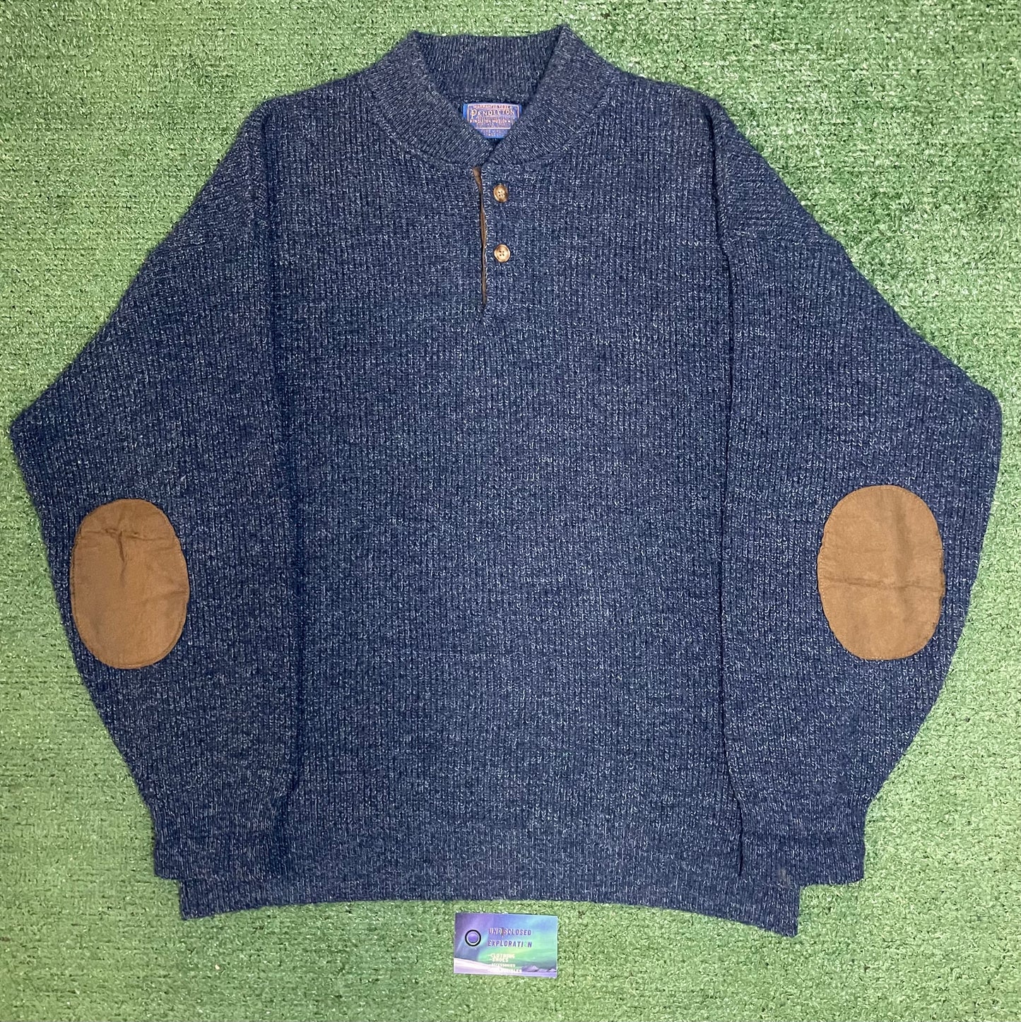 Pendleton elbow patch sweater