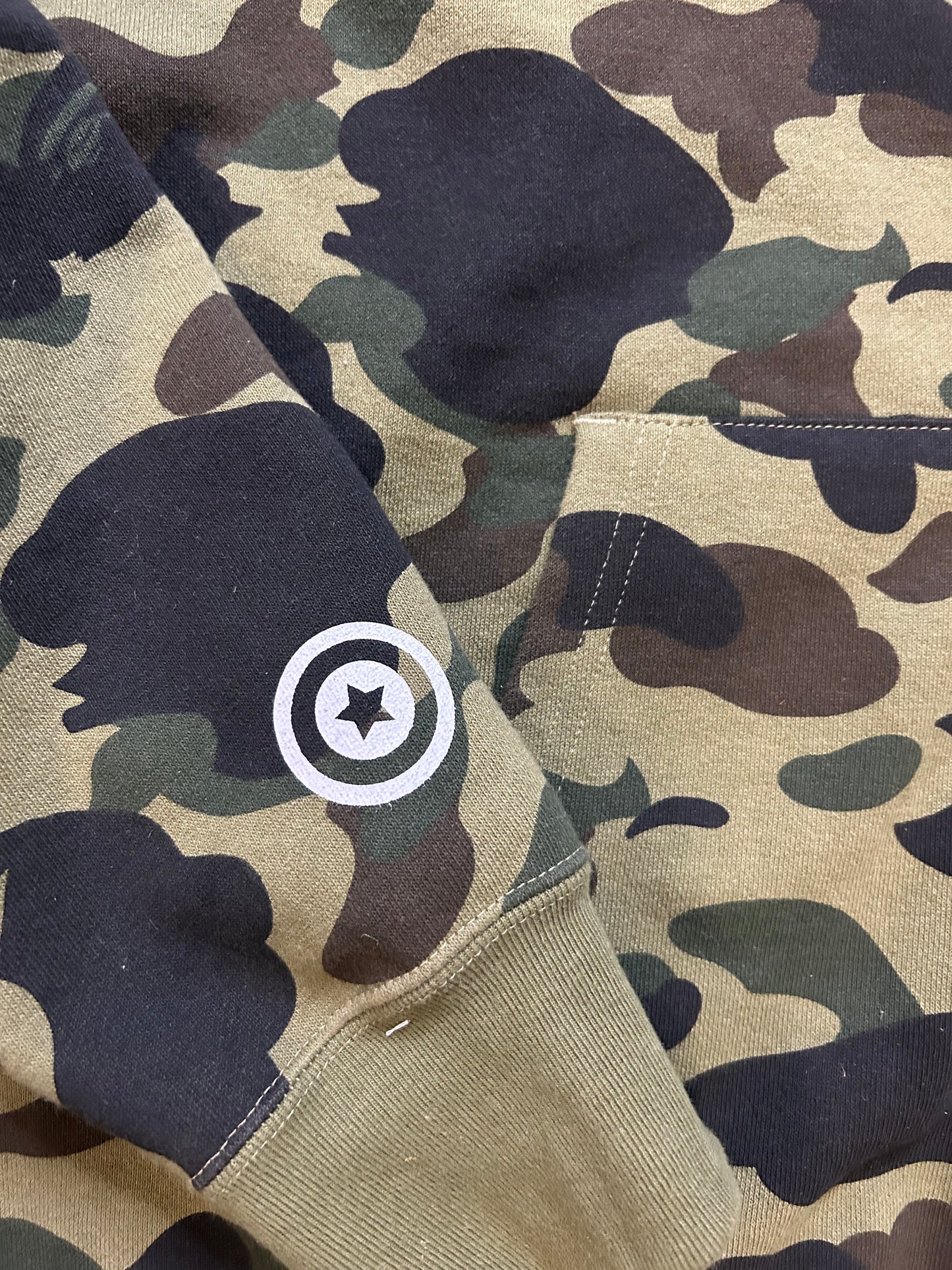 Bape 1st camo shark full zip hoodie