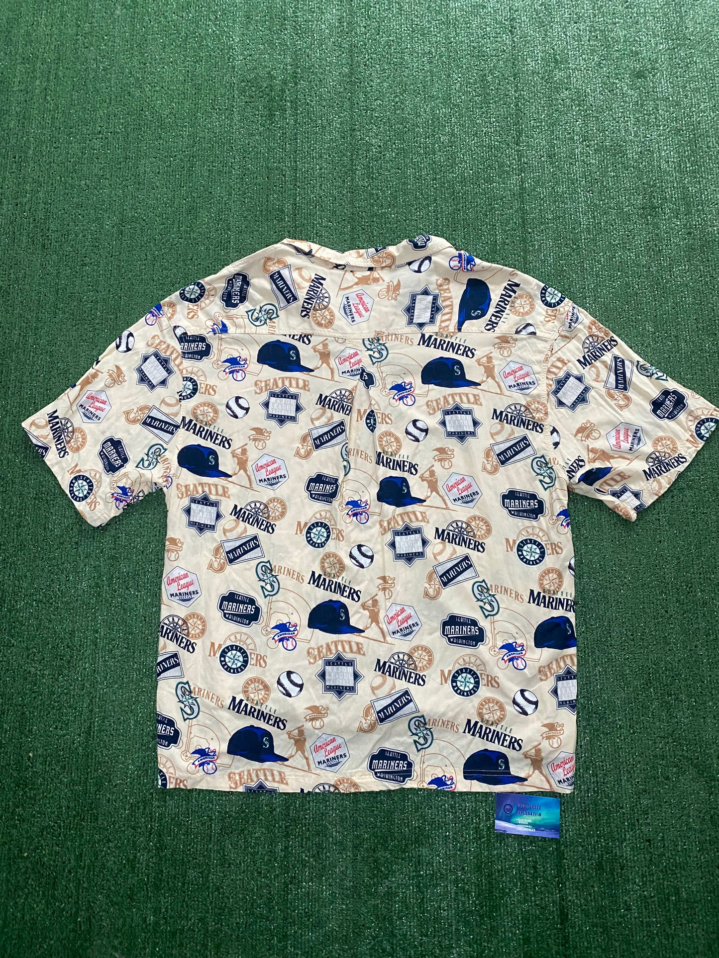 Vintage Seattle mariners Hawaiian button up