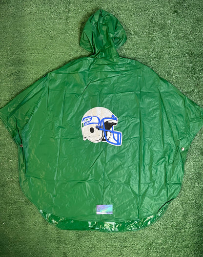 Vintage 1980s Seattle Seahawks Rain Jacket Poncho