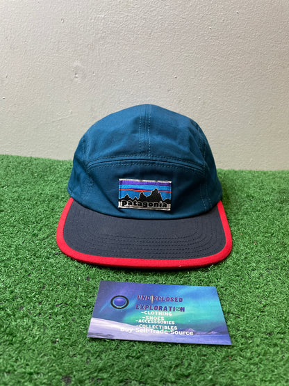 Vintage Patagonia mountain logo trade smith 5 panel Hat