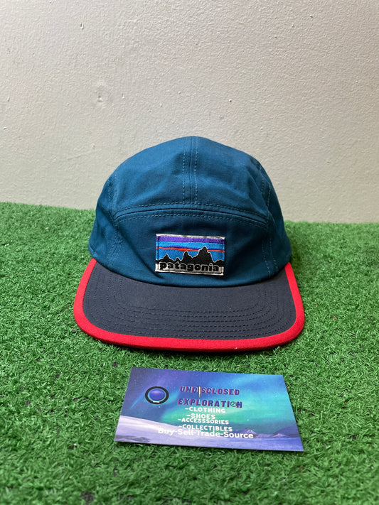 Vintage Patagonia mountain logo trade smith 5 panel Hat