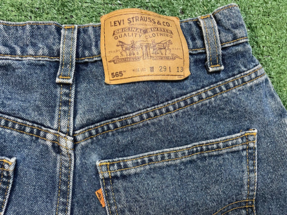Vintage 1990s Levi 565 Orange tab Jean shorts