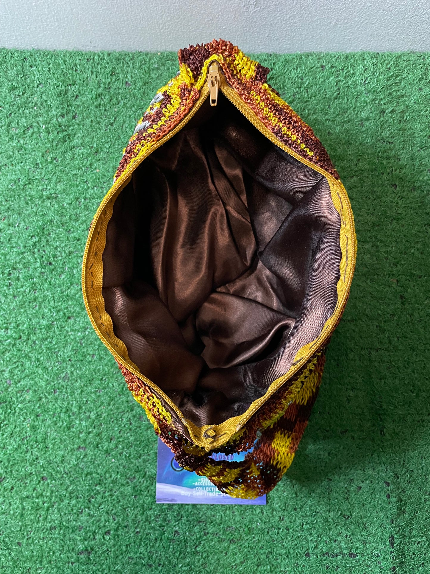 Vintage handmade crochet purse