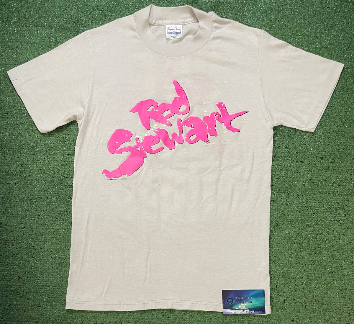 Vintage 1980s Rod Stewart out of order tour tee